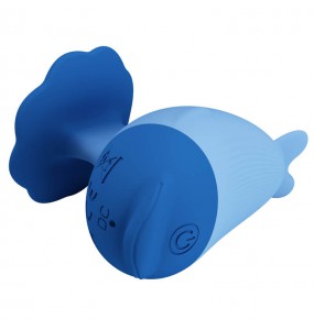 PRETTY LOVE - Dolphin Finger Vibrator (Chargeable - Blue)